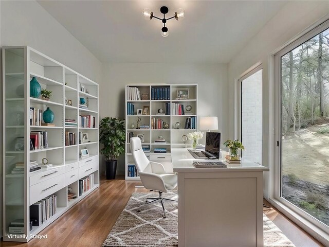 unfurnished room featuring light hardwood / wood-style flooring