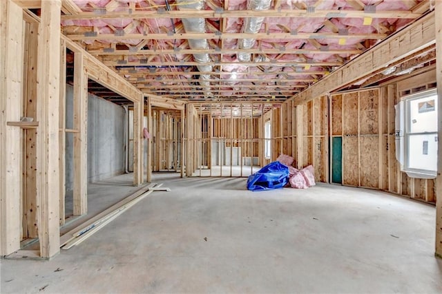 miscellaneous room with concrete floors