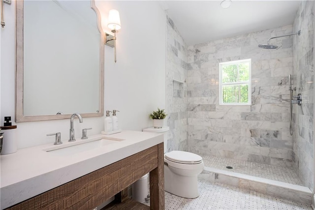 12410 Charlotte Dr, Alpharetta, GA 30004 - bathroom featuring tiled shower and vanity