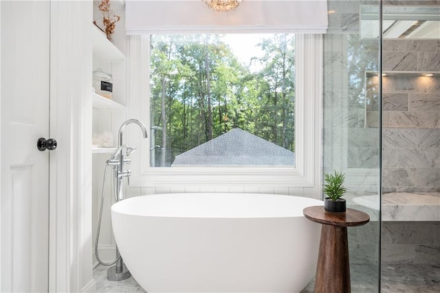 12410 Charlotte Dr, Alpharetta, GA 30004 - full bathroom with a freestanding tub