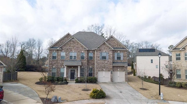 craftsman-style home featuring a garage