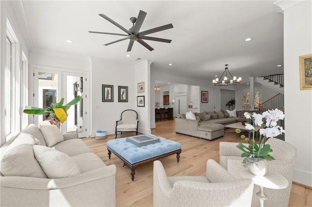 4100 Thunderbird Dr, Marietta, GA 30067 - kitchen featuring light countertops, white cabinetry, recessed lighting, a center island with sink, and crown molding