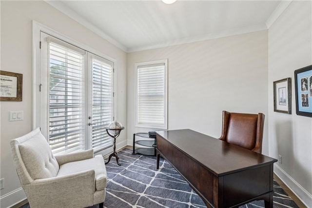 2059 Wheaton Way, Atlanta, GA 30328 - office space with baseboards and crown molding