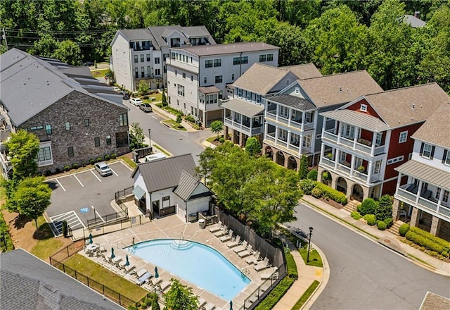 2059 Wheaton Way, Atlanta, GA 30328 - drone / aerial view of a pool