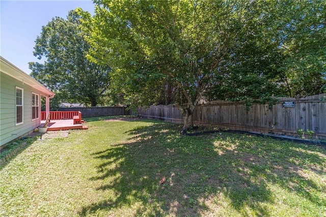 647 New England Way, Lawrenceville, GA 30046 - view of yard featuring a wooden deck