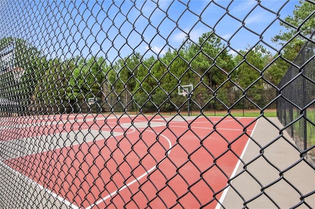 view of tennis court