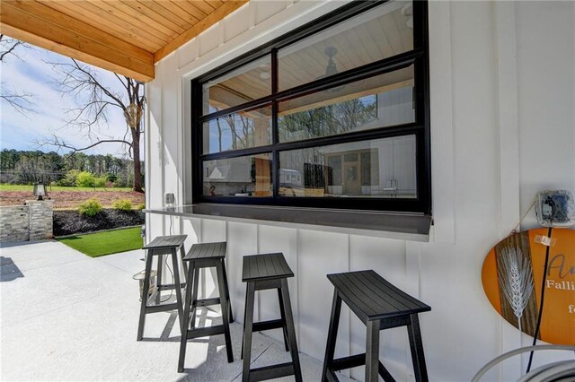 132 Swift Creek Way, Jefferson, GA 30549 - view of patio / terrace with exterior bar