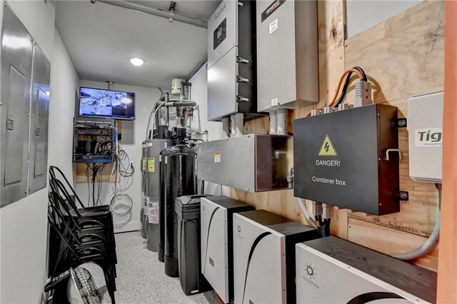 132 Swift Creek Way, Jefferson, GA 30549 - utilities featuring washer / clothes dryer, electric water heater, and electric panel