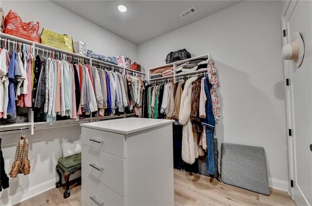 132 Swift Creek Way, Jefferson, GA 30549 - walk in closet with light hardwood / wood-style floors