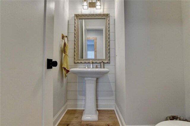 132 Swift Creek Way, Jefferson, GA 30549 - bathroom featuring hardwood / wood-style flooring