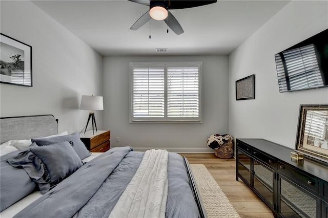 132 Swift Creek Way, Jefferson, GA 30549 - bedroom featuring light wood-type flooring and ceiling fan