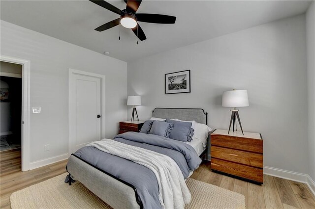132 Swift Creek Way, Jefferson, GA 30549 - bedroom featuring ceiling fan and light hardwood / wood-style floors