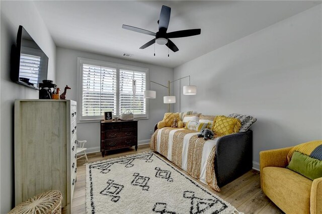 132 Swift Creek Way, Jefferson, GA 30549 - bedroom with light wood-type flooring and ceiling fan