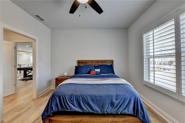132 Swift Creek Way, Jefferson, GA 30549 - bedroom with ceiling fan and light hardwood / wood-style flooring