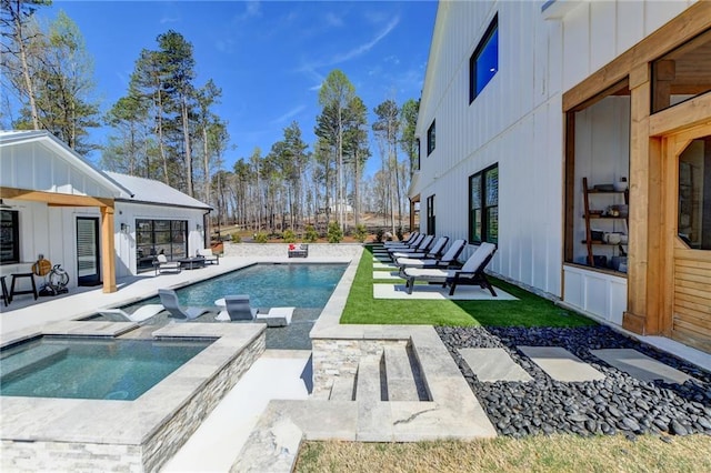 132 Swift Creek Way, Jefferson, GA 30549 - view of pool with a patio area and an in ground hot tub