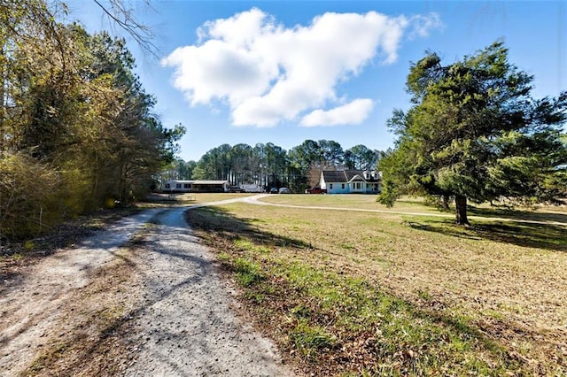 view of street featuring driveway