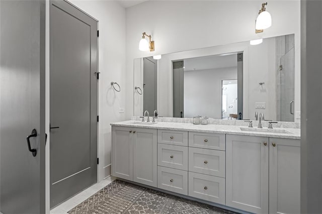 155 Breakspear Ln, Fayetteville, GA 30214 - bathroom with double vanity and a shower stall
