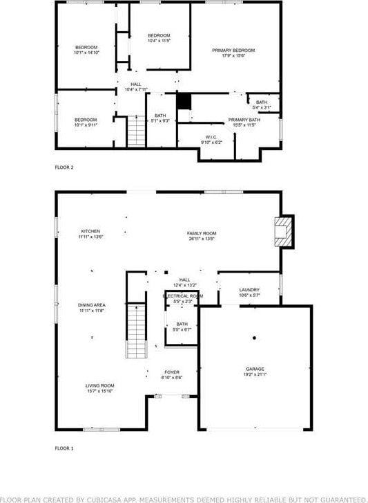 2601 Garland Way, Duluth, GA 30096 - floor plan / room layout