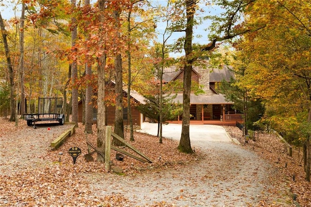 view of home's community with a deck