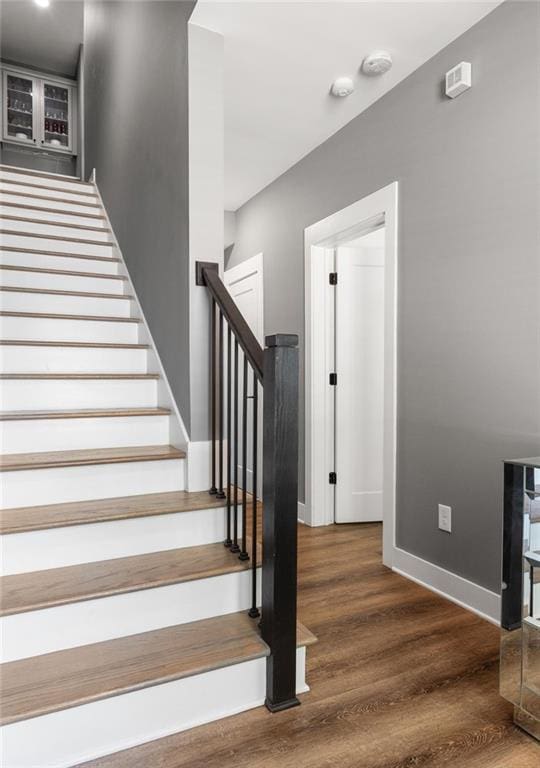 3484 Orchard St, Atlanta, GA 30354 - staircase with wood finished floors and baseboards