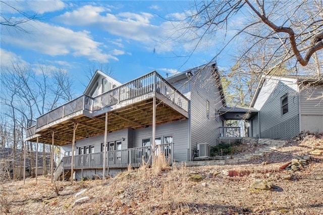 exterior space with a deck