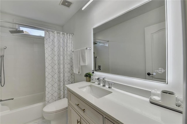 3355 Olivia Ct, Cumming, GA 30041 - full bathroom featuring toilet, vanity, and shower / tub combo