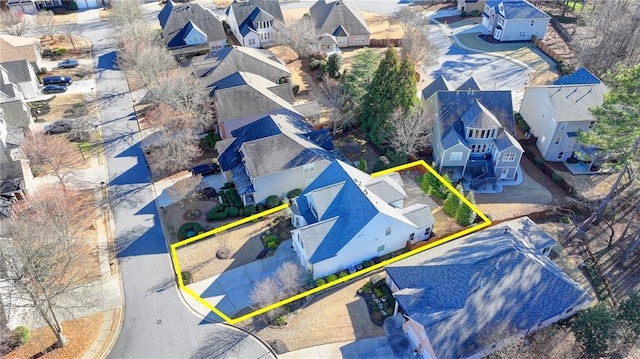 3355 Olivia Ct, Cumming, GA 30041 - aerial perspective of suburban area featuring property parcel outlined