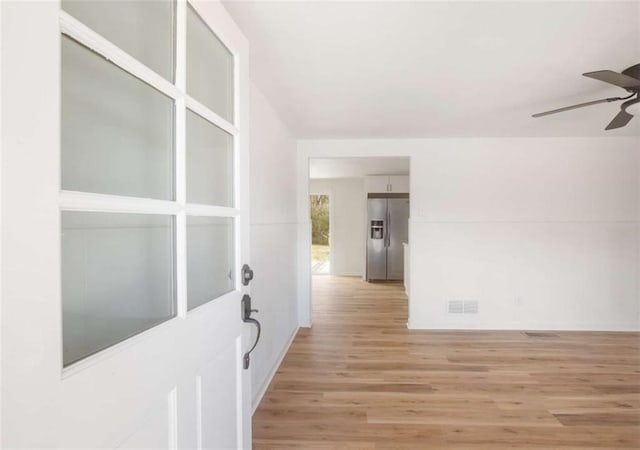 interior space featuring light hardwood / wood-style flooring