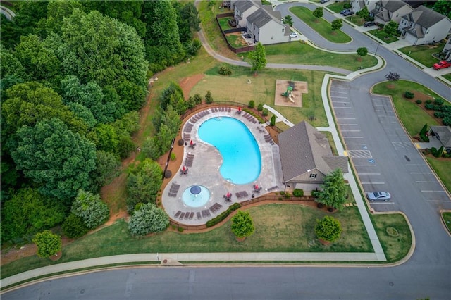 1102 Kingswood Way, Hoschton, GA 30548 - aerial view of property's location with a pool