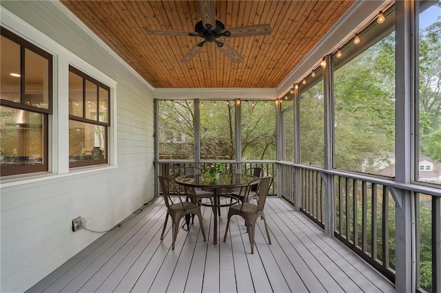 1066 High Point Dr, Atlanta, GA 30306 - sunroom / solarium with a ceiling fan and outdoor dining area