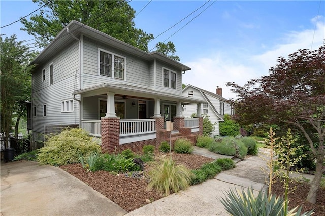 1066 High Point Dr, Atlanta, GA 30306 - view of front of house with covered porch