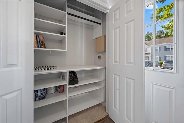 view of closet