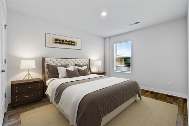 bedroom featuring hardwood / wood-style floors