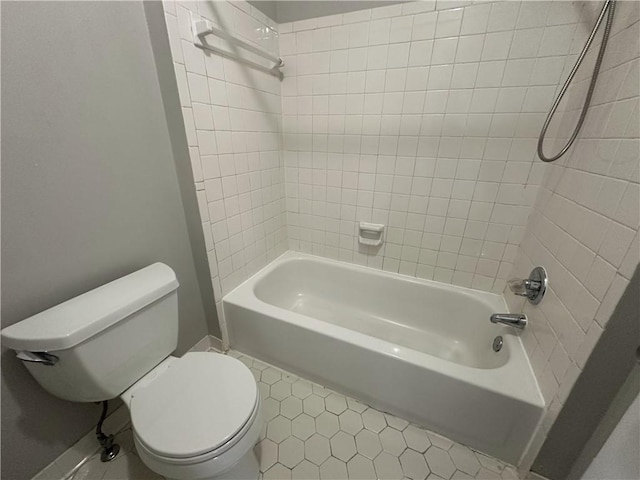 full bath featuring shower / bathing tub combination and toilet