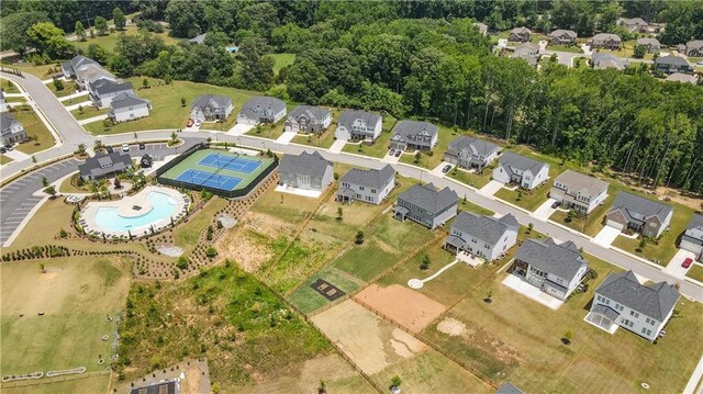 birds eye view of property