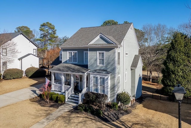 view of front of house with a porch