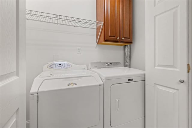 5505 Whitehall Rd, Lula, GA 30554 - washroom with cabinet space and washer and dryer