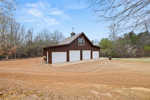 5505 Whitehall Rd, Lula, GA 30554 - detached garage featuring dirt driveway