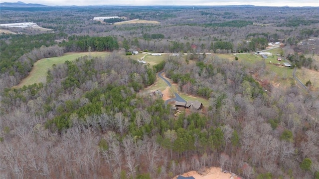 5505 Whitehall Rd, Lula, GA 30554 - birds eye view of property with a wooded view