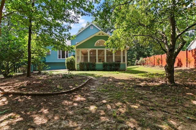 533 Coolsprings Walk, Woodstock, GA 30188 - rear view of house with a sunroom