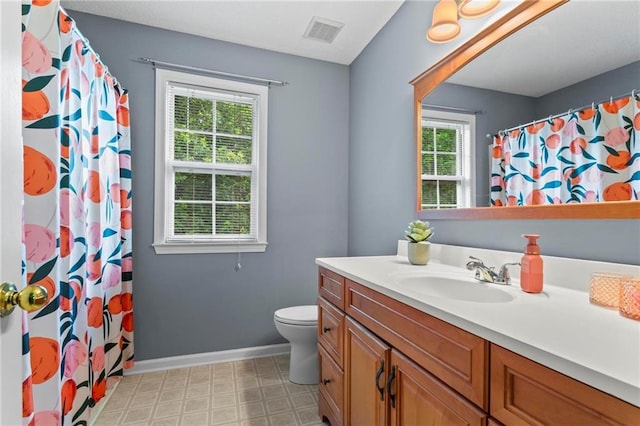 10 Callaway Ct, Hiram, GA 30141 - bathroom with vanity, tile patterned floors, and curtained shower