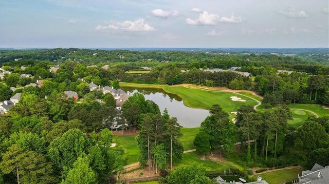 7025 Kettering Ln, Suwanee, GA 30024 - aerial view of a golf club and a nearby body of water