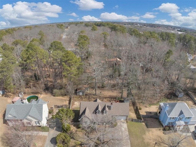 aerial view with a view of trees