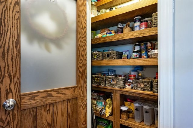 view of pantry