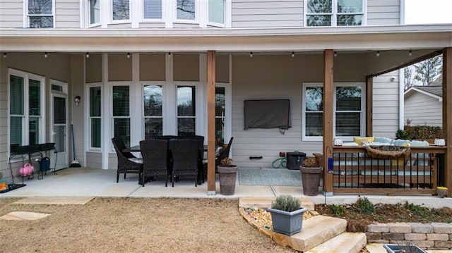 exterior space with a patio area