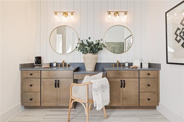 9110 Greenway Ct, Gainesville, GA 30506 - bathroom featuring vanity and baseboards