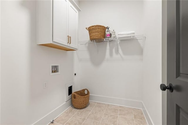 9110 Greenway Ct, Gainesville, GA 30506 - laundry room with cabinet space, washer hookup, baseboards, and hookup for an electric dryer