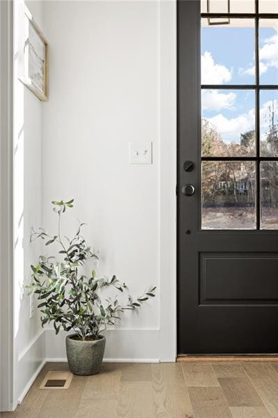 9110 Greenway Ct, Gainesville, GA 30506 - doorway to outside with baseboards