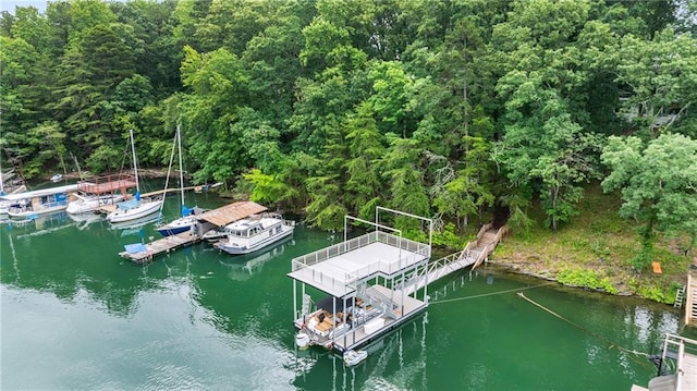 6178 Lake Lanier Height Rd, Buford, GA 30518 - dock with a water view