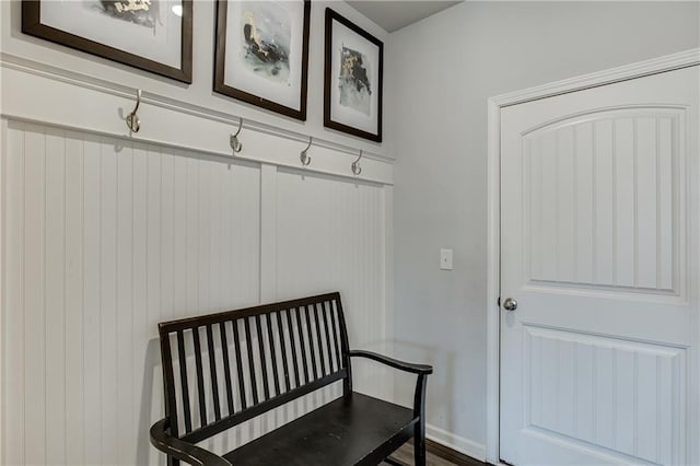 view of mudroom